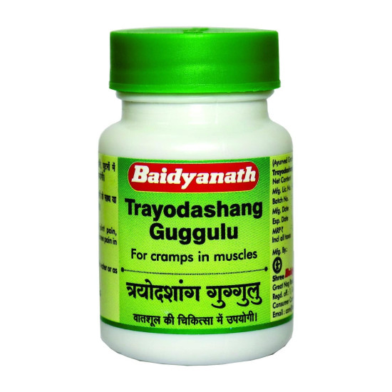 Baidyanath Asli Ayurved Trayodashang Guggulu | Strengthen The Bones, Tissues, Joints, And Ligaments - 80 Tablets