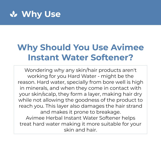 Avimee Herbal Instant Water Softener,400 ml | Makes Your Water Hair & Skin Friendly | Reduces Hair Fall & Skin Itching | Disables Hardness & Maintains pH Level | Kunwar Charcoal Facewash, 50 ml (Combo)