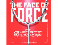Li-Ning Li-Ning G-Force 3800 II Superlite Unstrung Badminton Racket with Full Cover | 5U | Maximum Tension ≤ 30 Lbs (P White/Black)