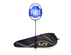Li-Ning G-Force 3800 II Superlite Strung Badminton Racket with Full Cover | 5U | Maximum Tension ≤ 30 Lbs (Black)