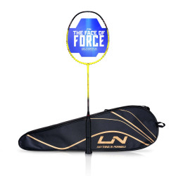 Li-Ning Li-Ning G-Force 3800 II Superlite Unstrung Badminton Racket with Full Cover | 5U | Maximum Tension ≤ 30 Lbs (Lime/Black)