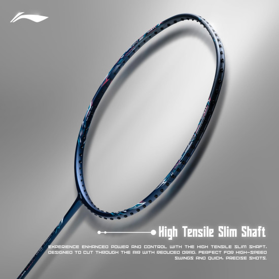 Li-Ning Li-Ning G-Force 3800 II Superlite Unstrung Badminton Racket with Full Cover | 5U | Maximum Tension ≤ 30 Lbs (Navy/Grey)