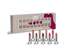 LoveEarth Satin Matte Lipstick Set – 9 Mini Lipsticks | Soft, Moisturizing & Long-Stay Formula | Multicolor, Lightweight & Non-Drying Lip Colors | (2g x 9) 18g