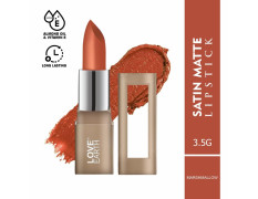 Love Earth Satin Matte Lipstick - Marshmallow | Lightweight | Long-Lasting Wear,Lips Moisturised | Satin Creamy-Matte Finish |3.5G