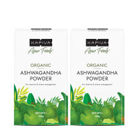 Kapiva Organic Ashwagandha Powder 100g(Pack of 2) | Jaivik Bharat & USDA Organic Certified | Manages Stress & Improves Stamina