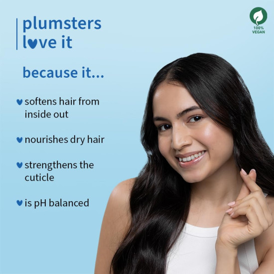 Plum Coconut Milk & Peptides Shampoo 250ml & Conditioner 175g Combo for Dry & Frizzy Hair | 22X Softer, Hydrated, & Smooth Hair | SLS & Paraben Free, pH Balanced Shampoo & Conditioner for Women & Men