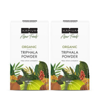 Kapiva Organic Triphala Powder 100g (Pack of 2) | Helps Relieve Constipation | Promotes Gut Health | Ayurvedic Digestive Support | Triphala Churna