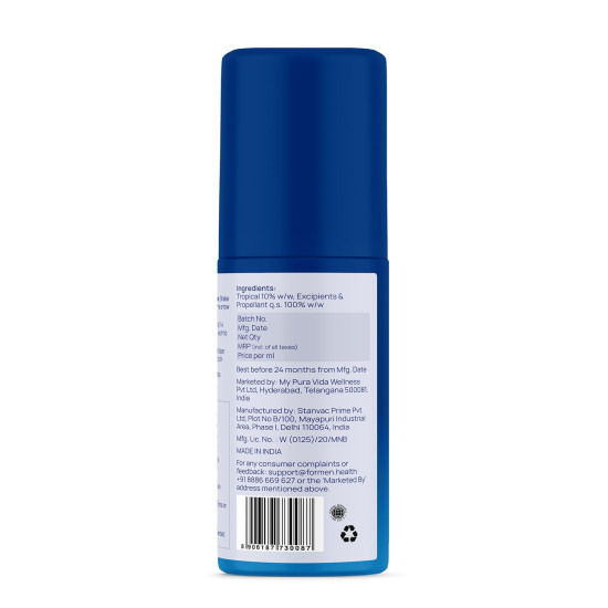 ForMen Prolong Spray (90 ml) | Easy-to-Use & Carry | Pocket Size | Body Safe Spray - Pack of 3