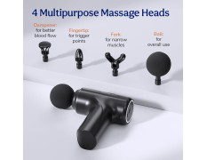 CARESMITH Charge Go Massage Gun | Body Massager for Pain Relief | Massage Gun for Back Leg & Full Body | 4 Specialized Heads For Full Body Pain Relief