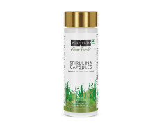 Kapiva Spirulina Capsules |120 Capsule| Contains 60% Protein | Boost Your Immunity | Free from Preservative & Pesticides | Spirulina Tablet