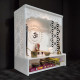 Heartily Acrylic Shree Beautiful Wooden Pooja Stand Mandir for Home Temple for Home and Office Puja Mandir for Home and Office Wall with LED Spot Light Product (H- 18, L- 16, W-8.75 Inch)