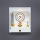 Heartily Acrylic Shree Beautiful Wooden Pooja Stand Mandir for Home Temple for Home and Office Puja Mandir for Home and Office Wall with LED Spot Light Product (H- 18, L- 16, W-8.75 Inch)