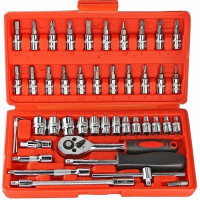 N8STORE Tool Kit Tool Kit for Home Use Tools Kit Spanner Set Socket Set Wrench Set Tools Set Hand Tools Bike Tool Kit Set Socket Wrench Set Spanner Set All Size Tool Kit Goti Pana Set - Box End