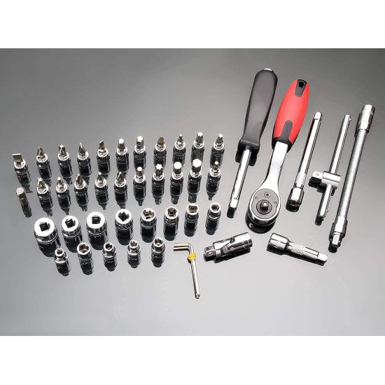 N8STORE Tool Kit Tool Kit for Home Use Tools Kit Spanner Set Socket Set Wrench Set Tools Set Hand Tools Bike Tool Kit Set Socket Wrench Set Spanner Set All Size Tool Kit Goti Pana Set - Box End