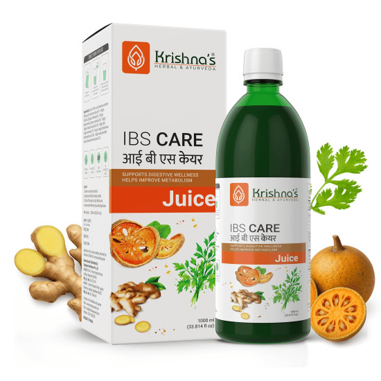 KRISHNA'S HERBAL & AYURVEDA IBS Care Juice For Digestive Health, Helps Manage Digestive Issues, No Artificial Colors or Flavors - 1000 Ml (Pack of 1) KRISHNA'S HERBAL & AYURVEDA IBS Care Juice For Digestive Health, Helps Manage Digestive Issues, No Artificial Colors or Flavors - 1000 Ml (Pack of 1)
