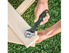 BOSCH 200mm Adjustable Wrench | Durable Carbon Steel with 30mm Jaw Opening & Ergonomic Non-Slip Handle