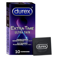 Durex Extra Time Ultra Thin Condom 10 Count