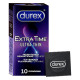 Durex Extra Time Ultra Thin Condom 10 Count