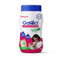 Galact Granules - Lactation Supplement for breastfeeding with Shatavari To Increase Breast Milk - Elaichi Flavour 600 G|30 Day Pack|2 Scoops Per Serving With Milk|From Emcure Pharmaceuticals Ltd