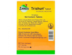 Zandu Trishun Tablets for Cold, Cough, Sore Throat and Body Ache, 30 Tablets, Pack of 2
