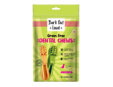 BARK OUT LOUD - Dental Treats | Brush Shape Dog Chews | Removes Plaque/Tartar | Fresh Smell | Oral Care Gluten Free| Chicken Dog Treats (100 GMS)