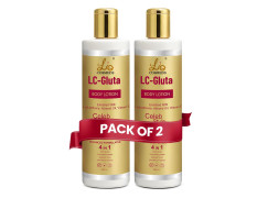 Lio Cosmeds Body Lotion LC Gluta Glutathione Body Lotion for Skin Brightening Glowing Skin Moisturizes Skin & Radiant Skin contains Glutathione Almond Oil & Kojic Acid (200 ml) (Pack of 2)