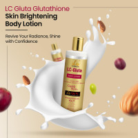 Lio Cosmeds Body Lotion LC Gluta Glutathione Body Lotion for Skin Brightening Glowing Skin Moisturizes Skin & Radiant Skin contains Glutathione Almond Oil & Kojic Acid (200 ml) (Pack of 2)