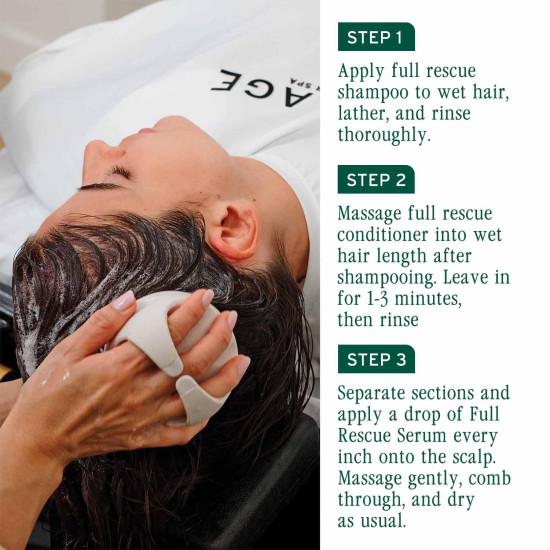 Biolage Full Rescue Anti-Breakage Shampoo, 74% less breakage & Reduces Hairfall, With Rosemary Oil and Niacinamide, Vegan & Cruelty-Free, for all hair types