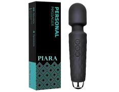 PIARA Full Body Massager for Women & Men, Rechargeable Wireless Massager Machine for Pain Relief, Handheld Massager with Medical Grade Silicone, 8 Speeds, 20 Modes (Assorted- Colour)