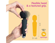 PIARA Full Body Massager for Women & Men, Rechargeable Wireless Massager Machine for Pain Relief, Handheld Massager with Medical Grade Silicone, 8 Speeds, 20 Modes (Assorted- Colour)