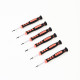 Spartan Precision Screwdriver Set of 6, Phillips and Flathead Screwdriver Set with Magnetic Tips and Non-Skid Handle,Small Repair Tool Kit for Eyeglasses/iPhone/Computer/Jewelry/Watch/Electronics