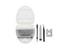 Spartan Screwdriver Set Precision Screwdriver Set Chrome Vanadium Steel Magnetic Repair Tools Kit 58 in 1 Multifunctional Combination Kit Grey White (Pack of 1)