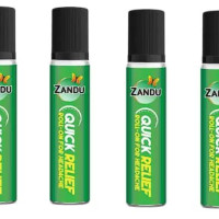 ZANDU Relief Roll-on For Headache Balm 4 x 9 ml Packs Liquid