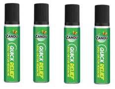 ZANDU Relief Roll-on For Headache Balm 4 x 9 ml Packs Liquid