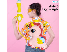 FunBlast Unicorn Holi Pichkari for Kids - High Pressure Water Gun Toy for Kids with Water Tank, Holi Gun, Pichkari Water Gun, Tank Capacity – 1 Litre (Pink)