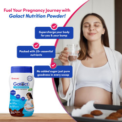 Galact Plus Nutrition Powder for Pregnant Women - Choco Hazelnut Flavour, 400gm | Nutrition for Pregnancy | 25 Vital Nutrients to Support Baby's Brain Development, Healthy Birth Weight, and Immunity