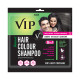 VIP Hair Color Shampoo 20 ml (Pack of 7) | 3 in 1 Hair Dye shampoo | Ammonia Free | Grey Coverage | Travel Size (Natural Black)