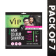 VIP Hair Color Shampoo 20 ml (Pack of 7) | 3 in 1 Hair Dye shampoo | Ammonia Free | Grey Coverage | Travel Size (Natural Black)