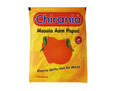 Chirania Khatta & Meetha Aam Papad - Sweet & Tangy Mango Treat | 20 Sachets Per Pack (240g) | 90s Nostalgic Candy | Made with Real Mango Pulp | Kid-Friendly Snack | Traditional Indian Digestive Sweet