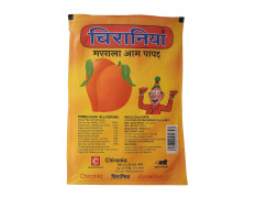 Chirania Khatta & Meetha Aam Papad - Sweet & Tangy Mango Treat | 20 Sachets Per Pack (240g) | 90s Nostalgic Candy | Made with Real Mango Pulp | Kid-Friendly Snack | Traditional Indian Digestive Sweet