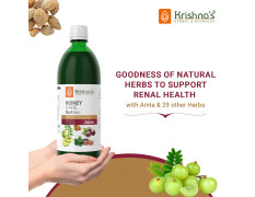 Krishna's Kidney Care Juice Enriched with Amla & 29 other herbs, No Artificial Colors or Flavors - 1000 ml (Pack of 1)