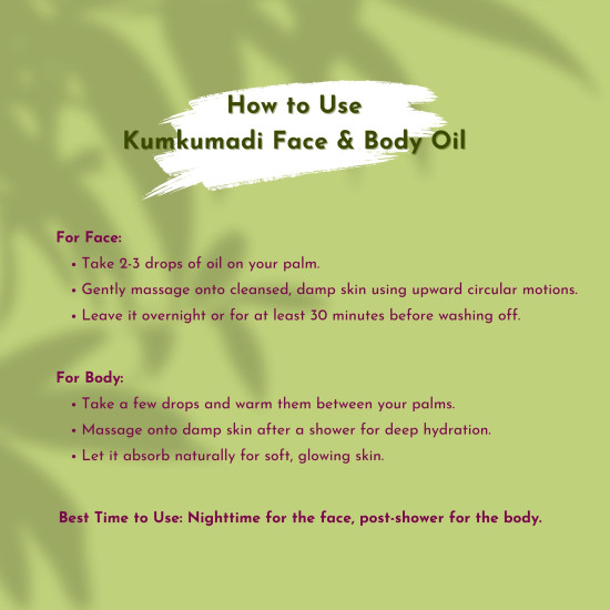 Vedamedic Lifestyle Kumkumadi Oil for Face & body oil for glowing skin with Rosehip oil for skin & Saffron, Sandalwood for Pigmentation. Kumkumadi Tailam cleansing oil for face, serum for glowing skin 100 ml