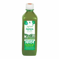 Axiom Papaya leaf Juice | Helpful in boost platelets count | Made With Papaya Leaves | Improves Digestion system.