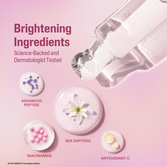 CETAPHIL Bright Healthy Radiance Perfecting Serum | 10ml | GentleBright Technology™ with Antioxidant C and Advanced Peptide | 7x POWER for Radiant Sensitive Skin | Fragrance Free