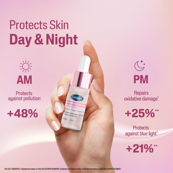 CETAPHIL Bright Healthy Radiance Perfecting Serum | 10ml | GentleBright Technology™ with Antioxidant C and Advanced Peptide | 7x POWER for Radiant Sensitive Skin | Fragrance Free