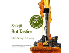 Kapiva Shilajit Energy Sips | With 100% Pure Shilajit/Shilajeet | 250mg Shilajit/Stick | Boosts Energy & Stamina | 30 Sachets | Ginger Honey Flavour (30 N)