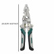 QXORE All in 1 Multifunction Stainless Steel Wire Stripper/Wire Crimping Tool, Wire Cutter, Wire Crimper, Cable Stripper, Wiring Tools and Multi-Function Hand Tool (Green wire)