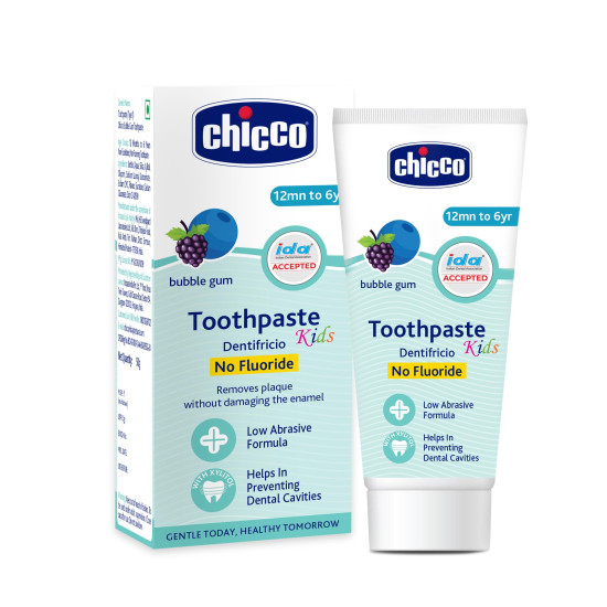 Chicco Toothpaste Bubble Gum 1-6Y 50g No Fluoride