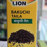Lion Bakuchi Tail (100ml) – 100% Pure Ayurvedic Oil for Skin Care & Hair Growth – Natural Remedy for Leucoderma, Psoriasis & Eczema – Cold Pressed Herbal Treatment Oil