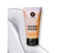 SUGAR Cosmetics Tan Ban 1% Kojic Acid Sunscreen SPF60 ++++ | 1% Peptide Complex | Barrier Repair | No White Cast | 50ml